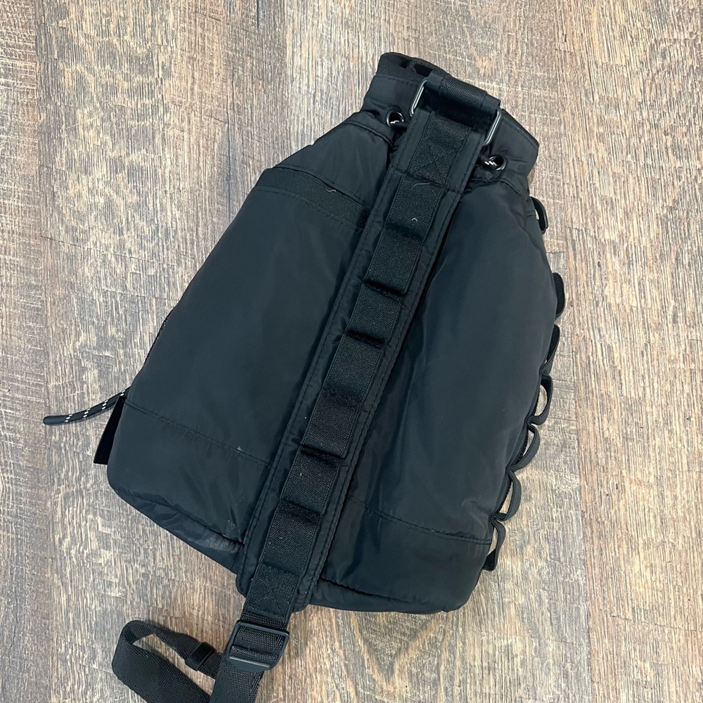 Dagne Dover Black Drawstring Backpack with Mesh P… - image 3